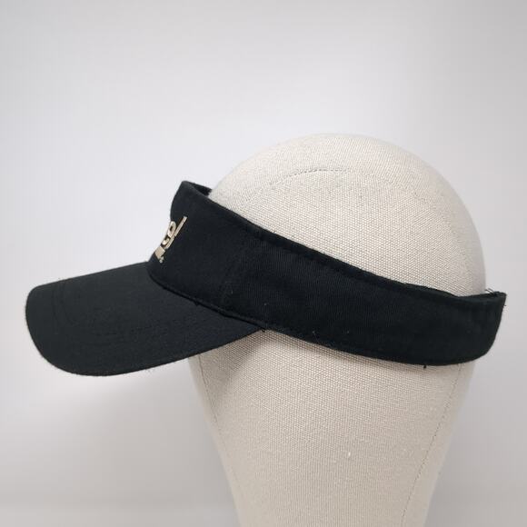 Jewel Strapback Sun Visor Cap Black One Size Adjustable Embroidered Big Custom - Picture 3 of 10